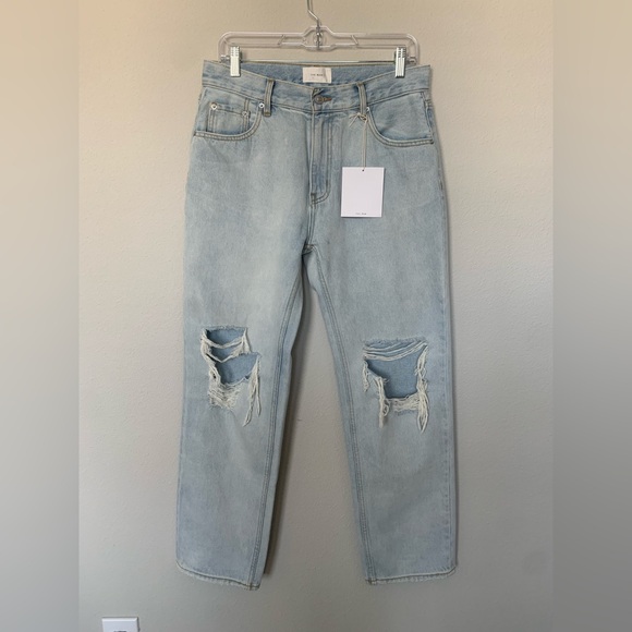 The Row Light Blue Ripped Men's Jeans